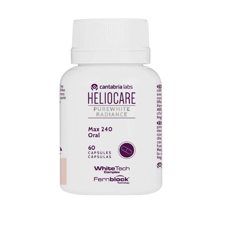 Heliocare Purewhite Radiance Max 240 Glutathione Skin Whitening Supplement Pills - 60 Capsules